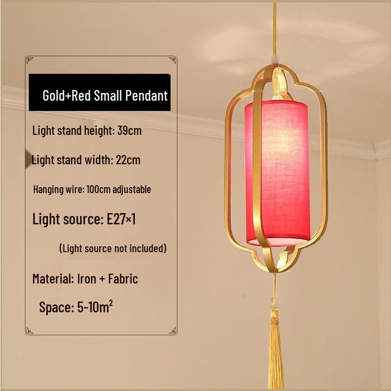 Chinese Zen Style Single Head Pendant Light for Restaurant, Bedroom, Tea Room, Corridor, and Dining Room