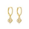 Luxury Hollow Flower S925 Water Drop Hot-Selling Hoop Earrings