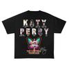 Katy Perry Retro Collage T Shirt Unisex Unisex Short Sleeve Vintage Pop Star Bootleg Graphic Crew Neck Cotton Fan Tee