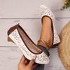 Scarpe Basse da Donna Estive Moda Sandali Bassi in Pelle Donna Casual Comode Morbide Sneakers Donna Scarpe con Tacco Alto Mocassini