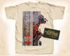 Kurzschluss Jonny Five V2 T-Shirt Vintage Naturfarbe Herren T-Shirt DTG Digitaldruck GRÖSSEN S M L XL 2XL 3XL 4XL 5XL