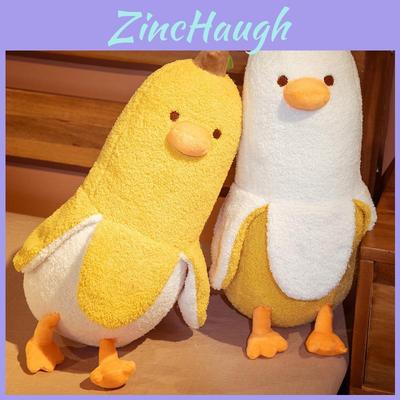 Soft And Comfortable Long Body Pillow Of Cute Banana Duck