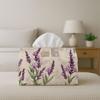 2D Flat 1pc Botanical Vintage Illustration- Fabric Napkin Holder, Lavender Purple Herb-Door for Home, Party, Car, Kitchen, Dining Table, Kitchen, Home