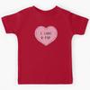 I LOVE K-POP Pink Heart for K-POP Fans Kids T-Shirt