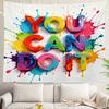 Graffiti Abstract Tags Wall Tapestry Letters Without Meaning Hand Street Wall Hanging Large Tapestry Decoration Polyester Fiber