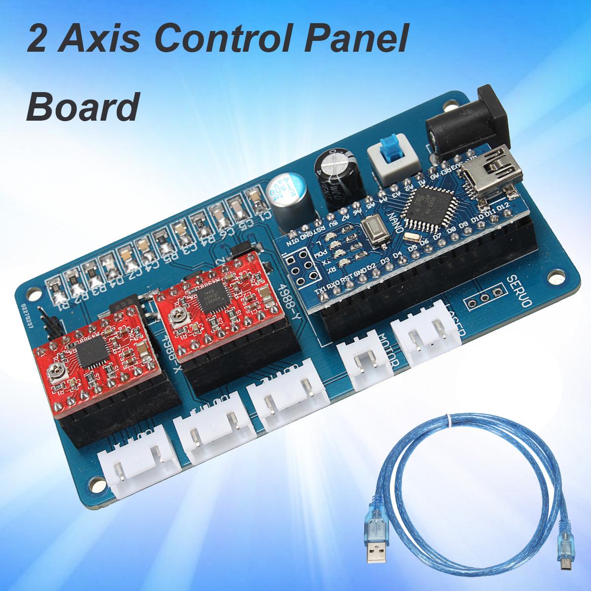 Controladora De Motor Paso A Paso De 2 Ejes GRBL Para Grabador Láser DIY, Compatible Con Benbox