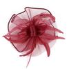 Formal Dress Fascinator Headdress Stylish Bridal Mesh Cap Wedding Feather Hat Headband  Women
