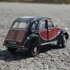 WELLY 1:24 Citroen 2CV 6 Charleston Alloy Car Model Diecast Metal Classic Vehicles Model Simulation Collection Children Toy Gift