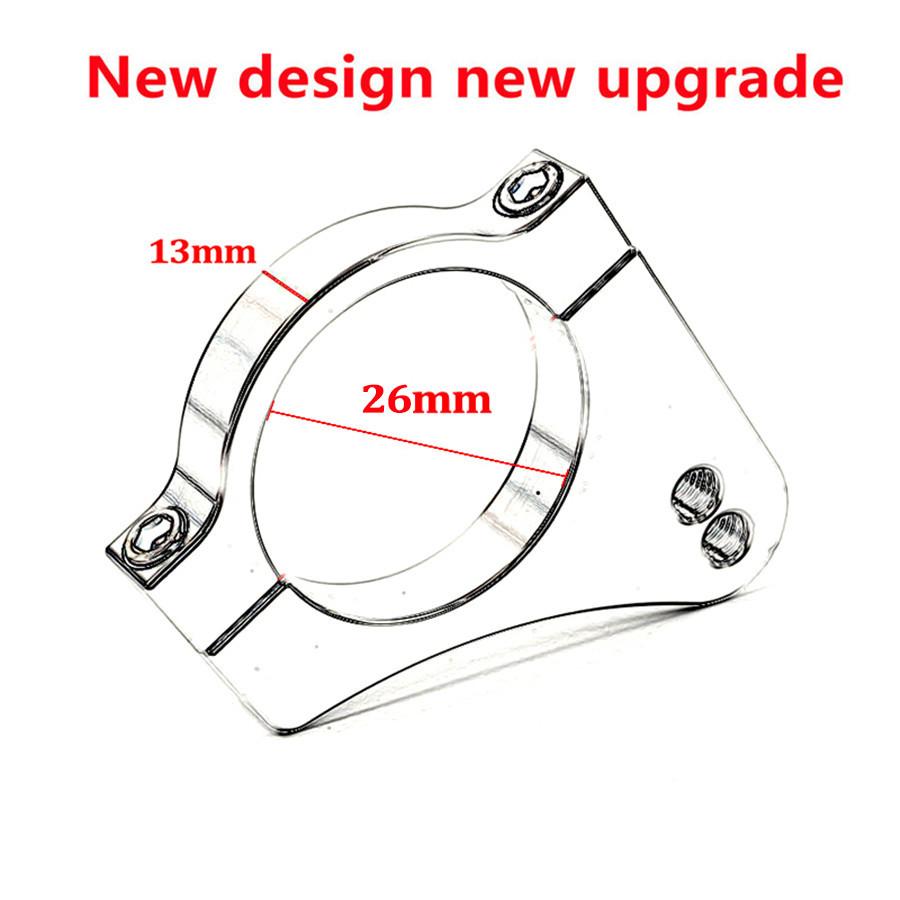 26MM Silver Universal Motorcycle Aluminium Steering Damper Fork Bracket Reduce L