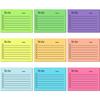 Fluorescent Multi-color Sticky Note Pad - Personalized Design for Office Use