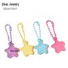 Candy Color Jelly Star Keychain: Cute Pendant Charm for Bags, DIY Accessories, Unisex Style