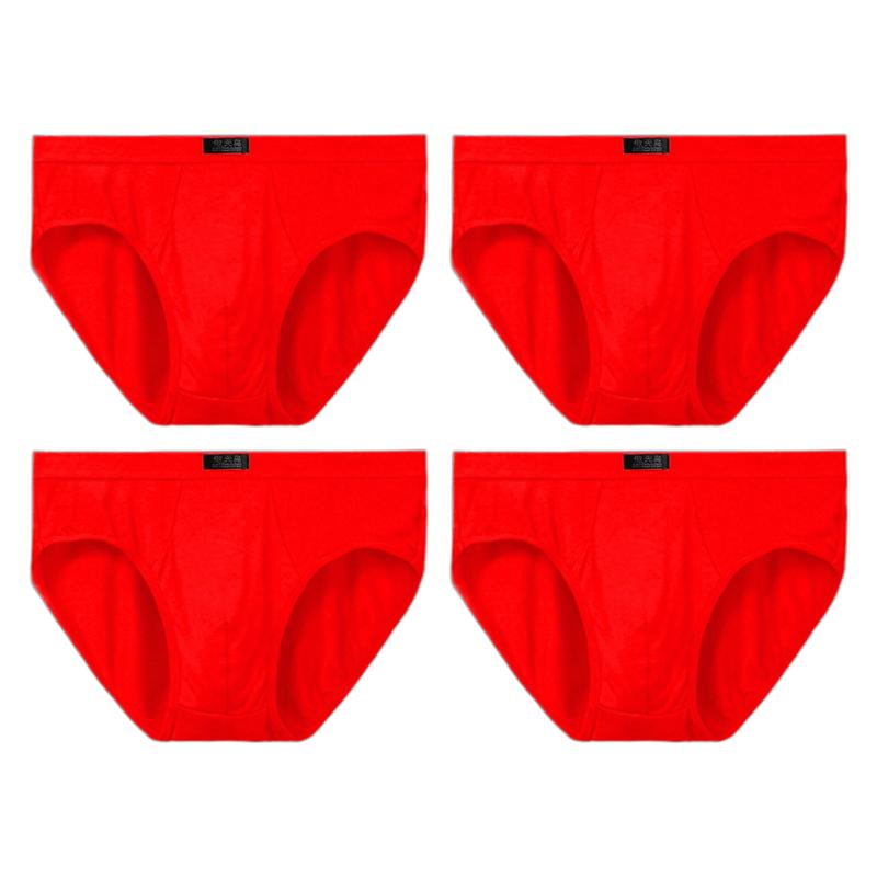 4 PCS Men's Briefs Mid‑Waist Soft Breathable Underwear Comfortable Male Underpants L XL XXL 3XL 4XL 5XL