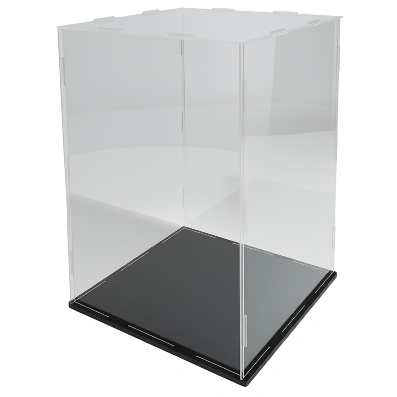 

Rubonarie Acrylic Figure Case, 20x20x30cm, Stain-Resistant, Durable, with Stand (Clear)