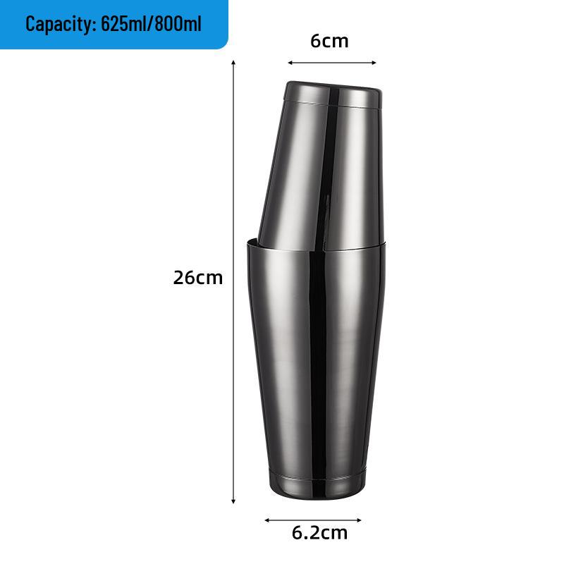 Boston 304 Stainless Steel Cocktail Shaker Set - Bar Tool Kit