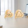 The Heart-shaped Desktop Is A Solid Wood Decorative Item with A Simple Atmosphere for Couples on The Qixi Festival