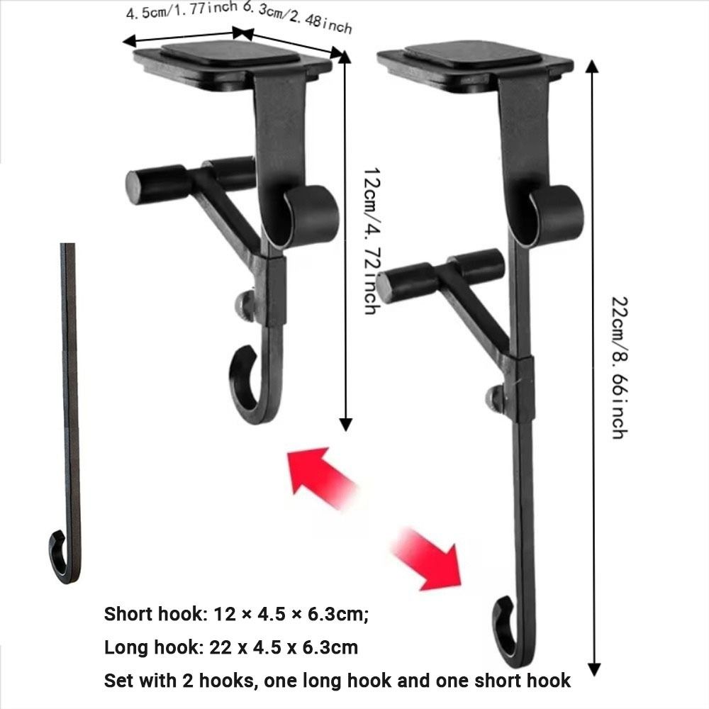 Adjustable 2-In-1 Mantel Hook Space Saving Fireplace Hanger Christmas Stocking Holder Front Door
