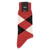 Naigai Style STANDARD Made Japan 90 Crew Length Casual Socks Men Heel Intarsia Argyle Gift
