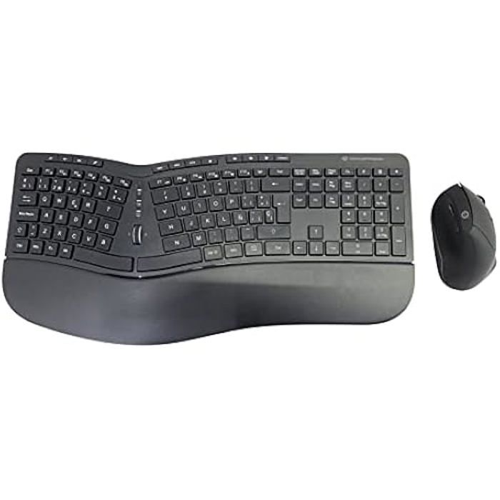 Clavier ergonomique - conceptronic - orazio02es - sans fil - espagnol - 125 touches