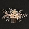 Fashion Crystal Pearl Hairpin Hair Clips For Women Luxury Rhinestones Hair Comb Bride Wedding Hair Accessory Crystal Headwear