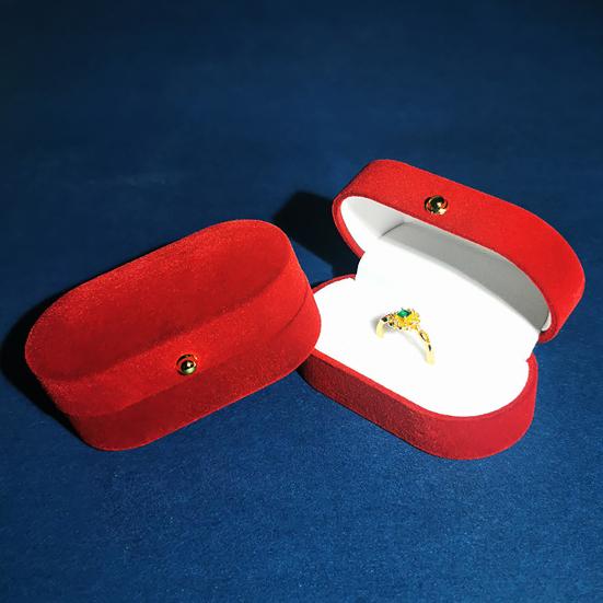 Krabička na prsten s víčkem Ochranná Lehká Flokovaná Návrh Šperky Krabička na prsten Svatba Dárky