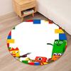 Numberblocks Printed Round Rug Carpet Chair Rug Area Rug Entryway Doormats,for Office Chair Living Room Bedroom Kitchen Room.