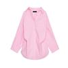 Summer New Product Women's Clothes Stripes Loose Poplin Long Sleeves Shirt 3520608 3067017 2020458