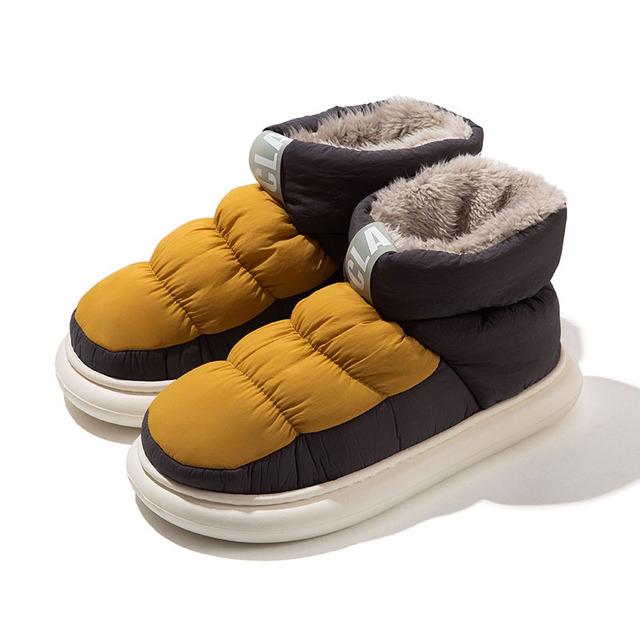 Lightweight Indoor Winter Slippers Women Boots For Waterproof Non -Slip Home Cotton Men Casual Ankle Warm Couple Shoes