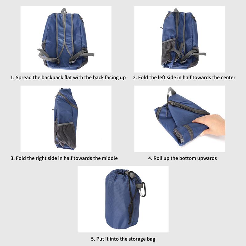 20L Day Pack Portable Foldable Backpack Folding Mountaineering Bag Ultralight Outdoor Cycling Rucksack Travel Hiking Knapsack