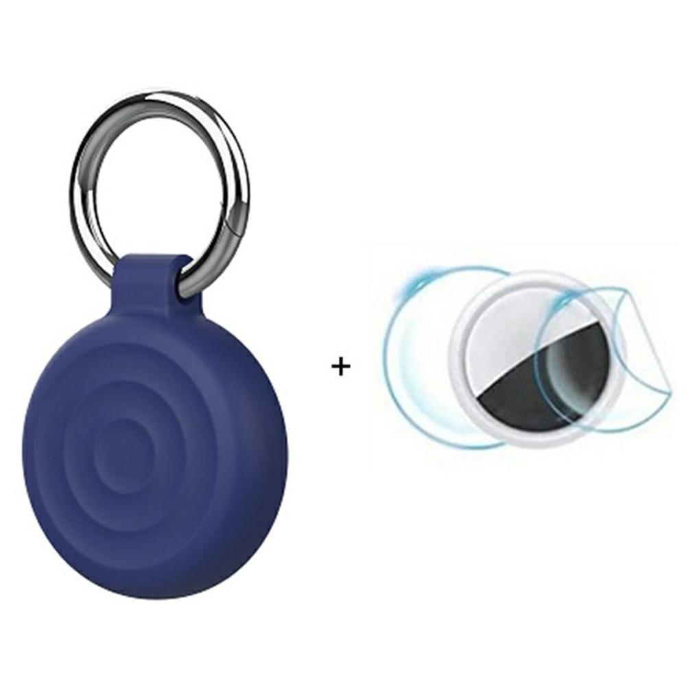 Étui de protection en silicone étanche pour AirTag Tracker, design ondulé, avec film avant/arrière