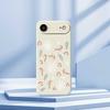 For iPhone 17 Air Case Leaves and Canes Pattern Printing Straight Edge TPU Phone Back Cover