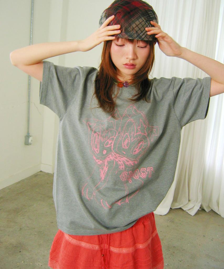 NICEGHOSTCLUB Warped Dolly Tee_Grey(Ng2Gmut516A)