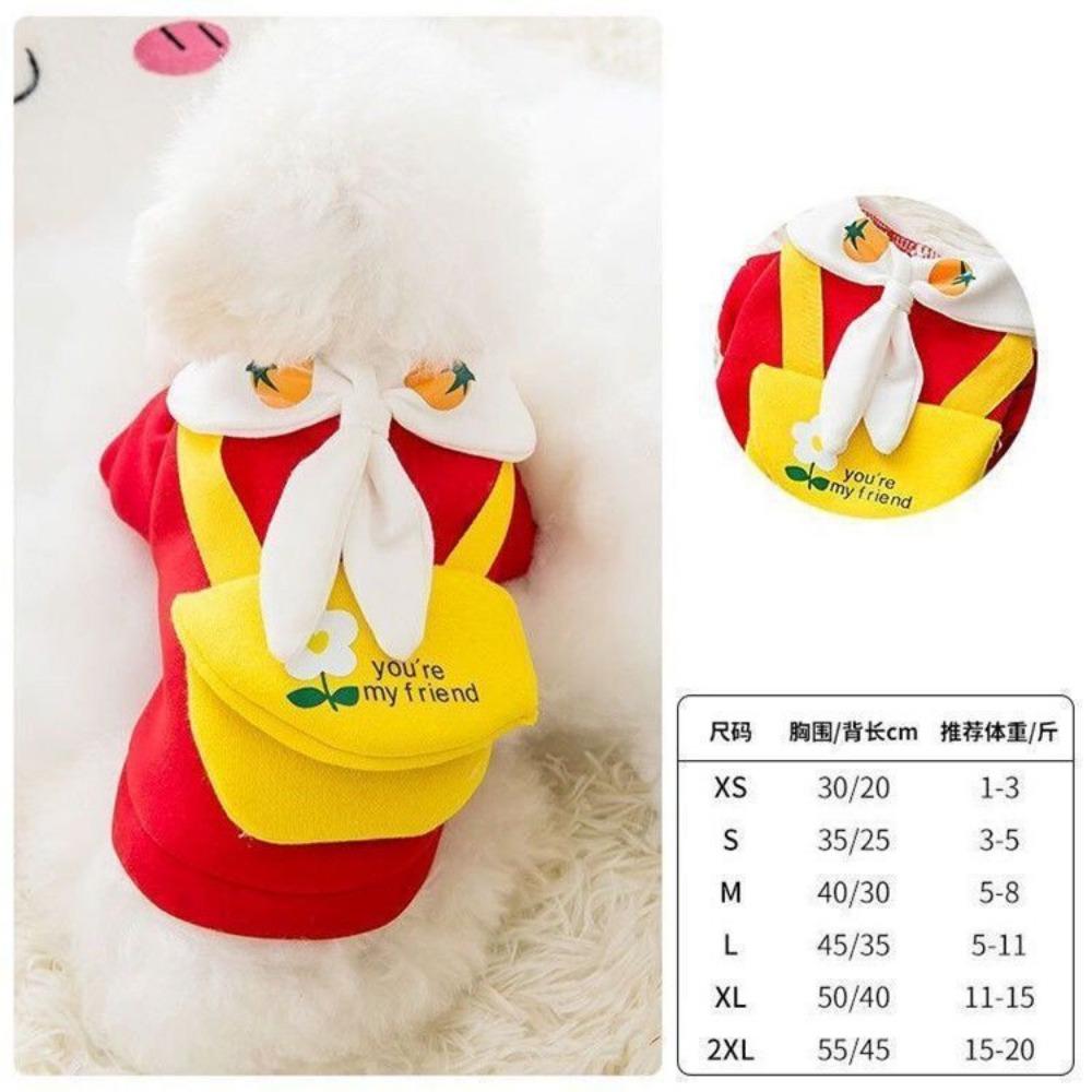 Frucht Verwandlung Hund Katze Klein Mittelgroß Großer Hund Herbst und Winter Pullover Fleece Kleidung Zubehör Haustier Teddy Dou
