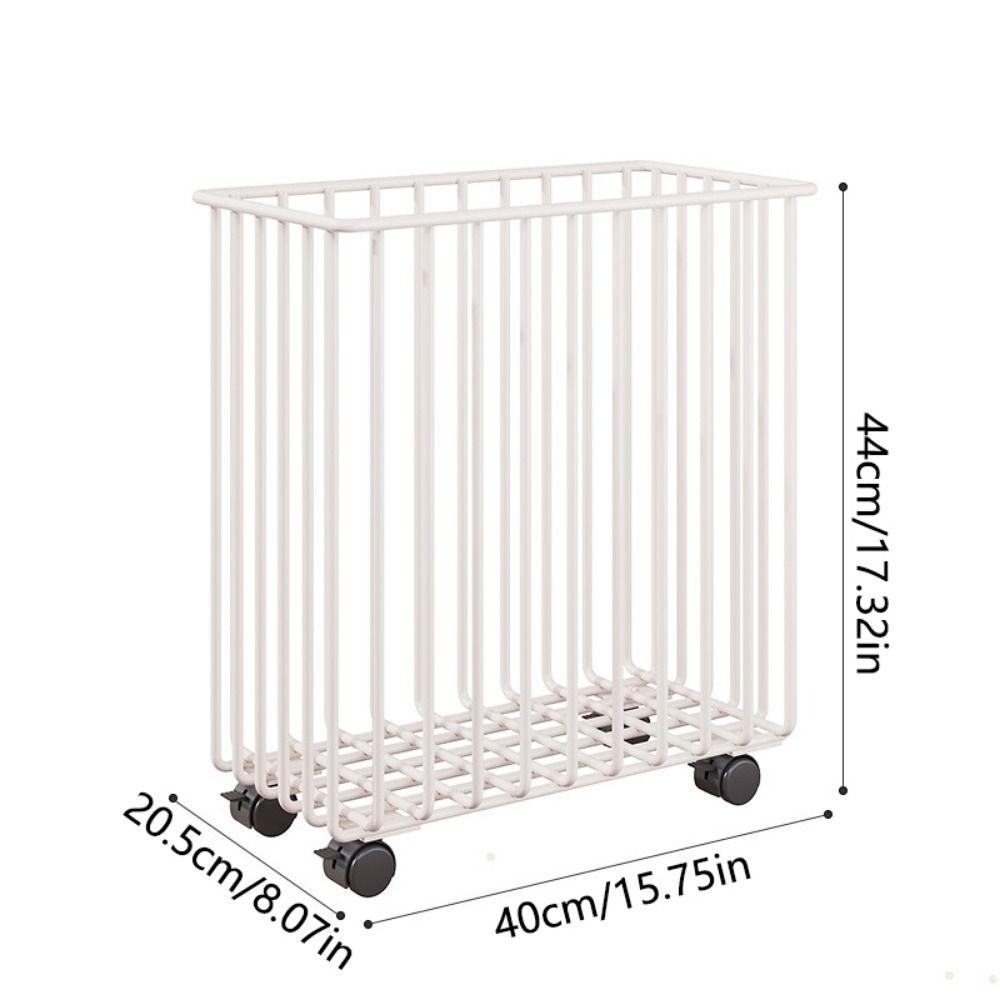 Wheel Laundry Basket Portable Laundry Hamper Durable Dirty Clothes Bucket Bathroom