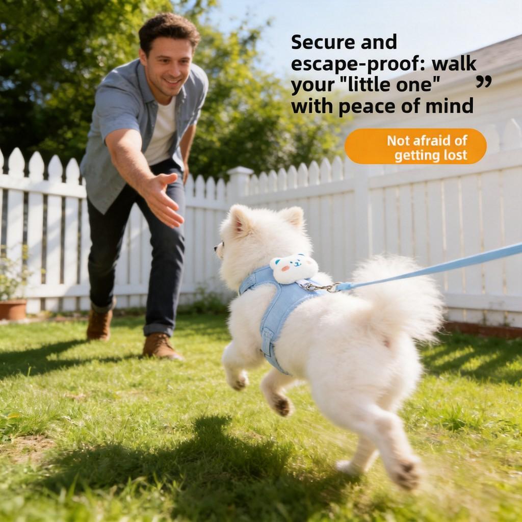 Pet Cat Leash With Escape Preventing Harness For Small Dogs And Cats