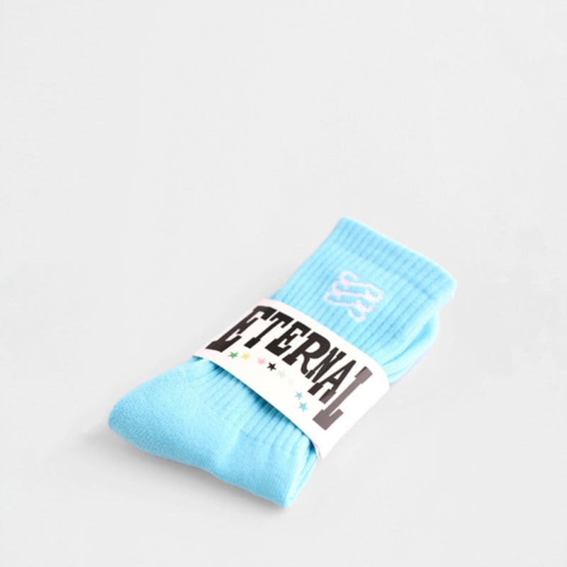 ETERNAL YOU Winglet Socks_Aqua