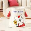Cartoon Collapsible Foot Bath Thickened Foldable Tub Cute Foot Soaking Bucket  Winter Season