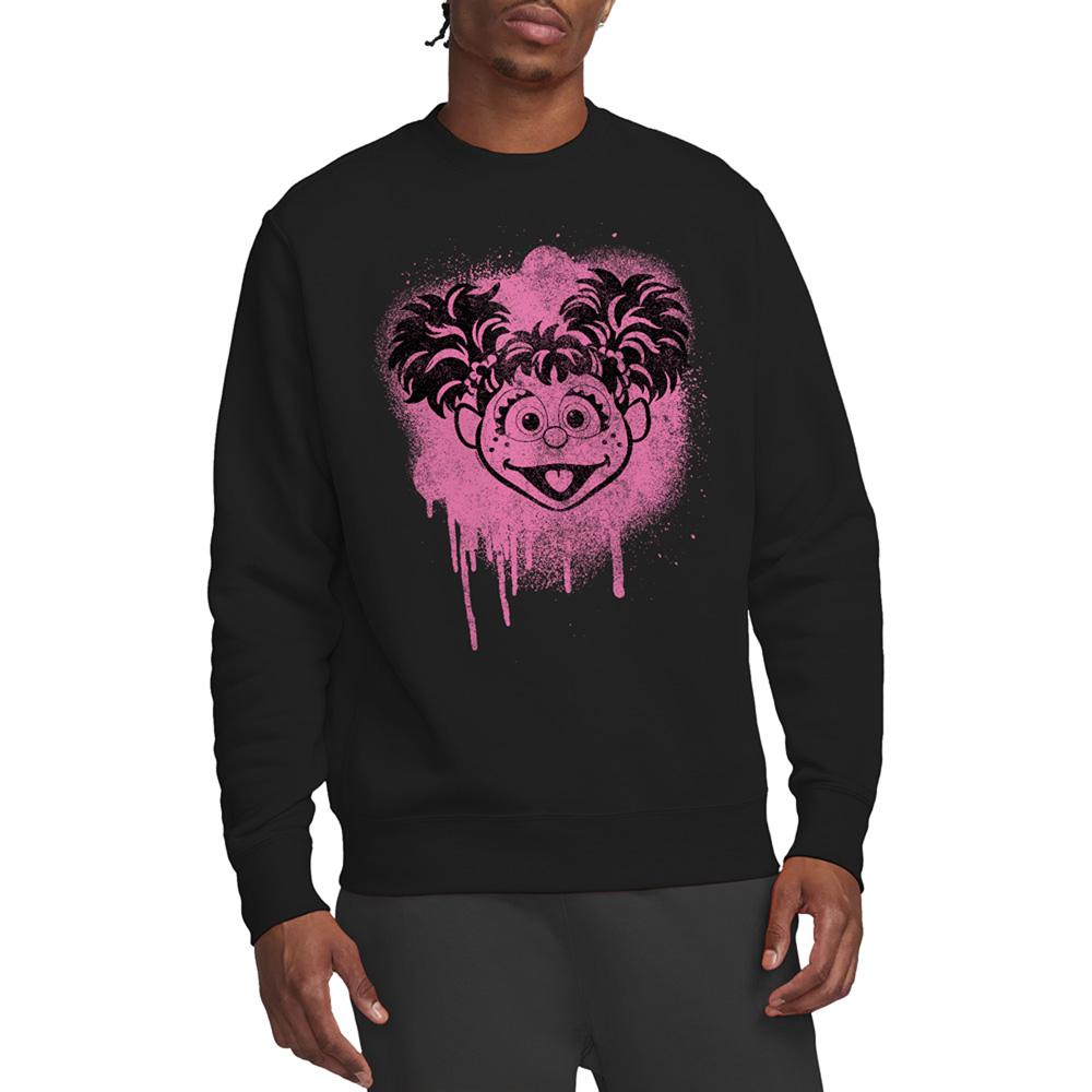 Sesame Street Unisex Adult Abby Cadabby Face Sweatshirt