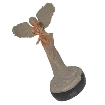 Desk Ornament Angel Statue Multipurpose Long-lasting Resin Craft Compact Size Small Figurine Office Lightweight Home Decor