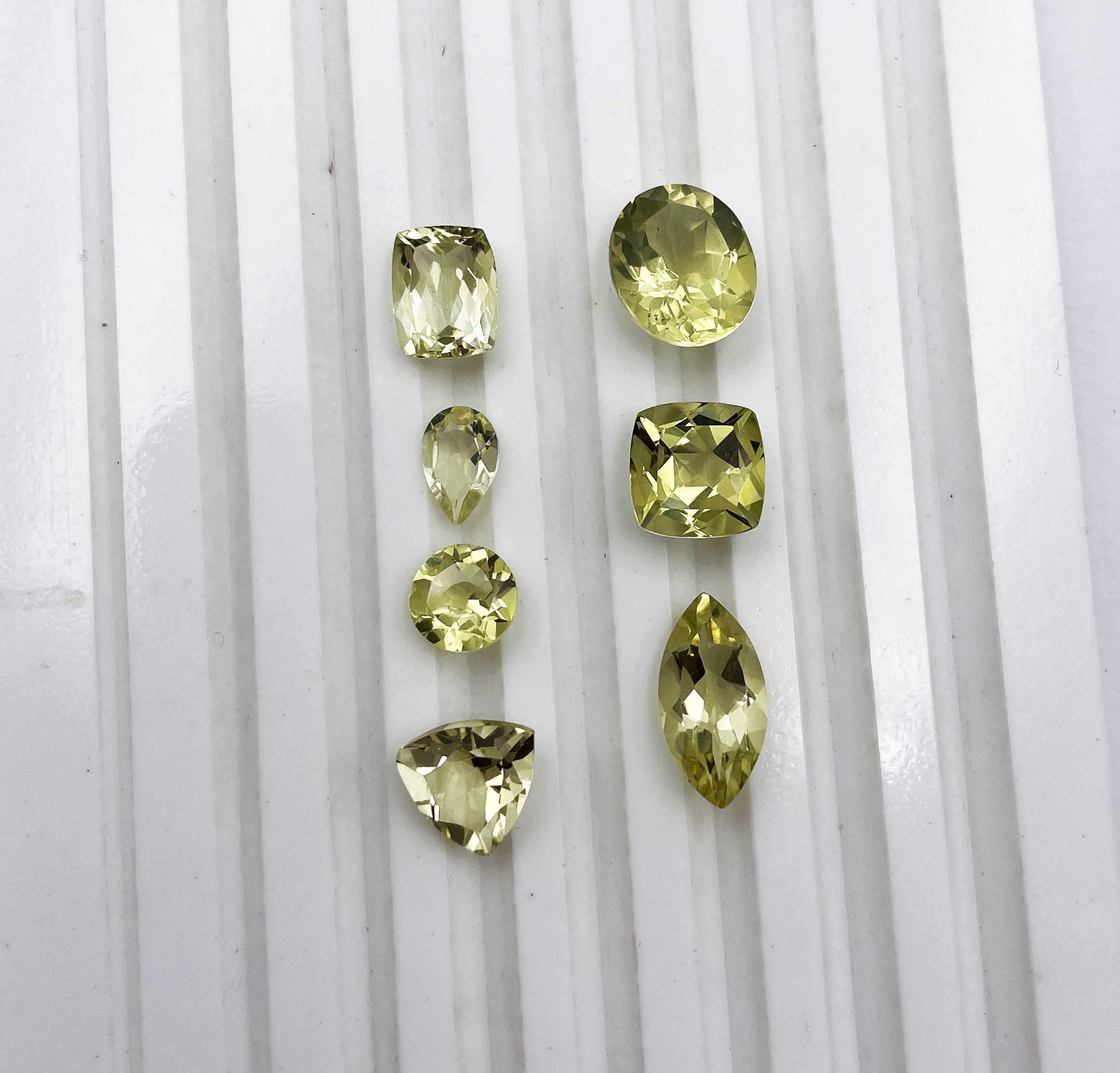 Natural Lemon Quartz Mix Shape Cut Loose Gemstone Lot 35-40 Pcs 100 CT For Jewelry Making жёлтый