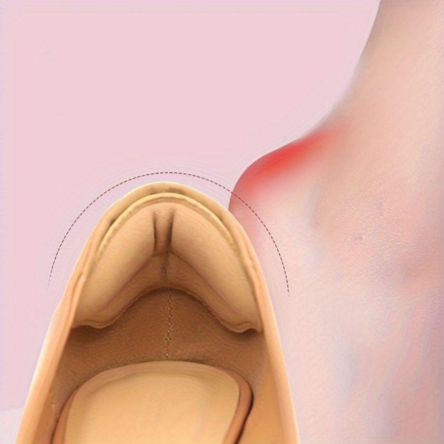 8pcs Heel Pads for Too Big Shoes Self-Adhesive Heel Protectors Heel Inserts Improve Shoe Fit And Comfort Prevent Heel Slippage