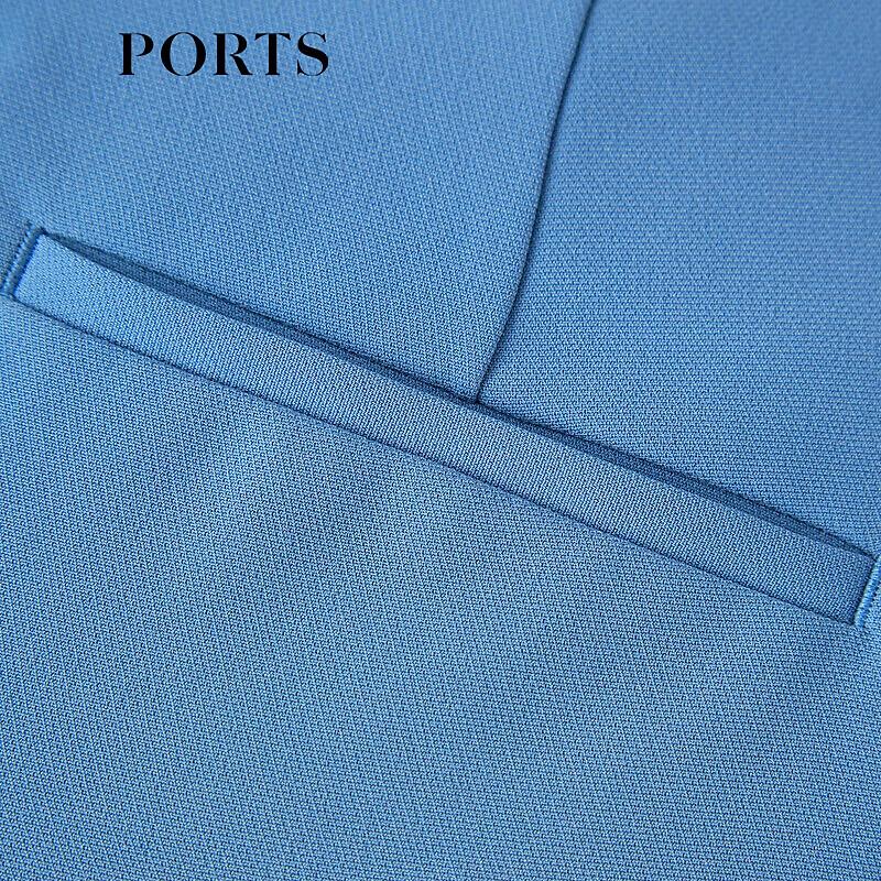 PORTS Women's Triacetate Slim Cropped Trousers