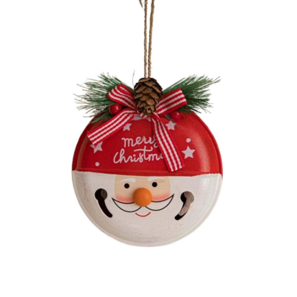Pleasant Sound Snowman Bell Pendant Santa Claus Christmas Tree Hanging Bells  New Year Gifts