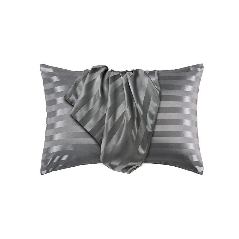 

Роскошная наволочка из шелка Mulberry со скрытой молнией, полезная для волос и кожи. Наволочка из 100% натурального чистого шелка с обеих сторон. S 51x66cmx2 серый