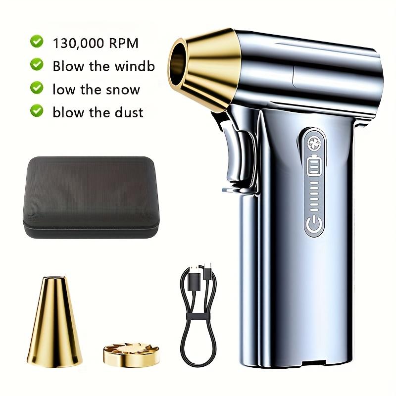 

Портативний турбінний вентилятор 130000 обертів на хвилину - ручне охолодження, видалення пилу та снігу, літієва акумуляторна батарея, ідеально підходить для барбекю, портативний вентилятор 1 set