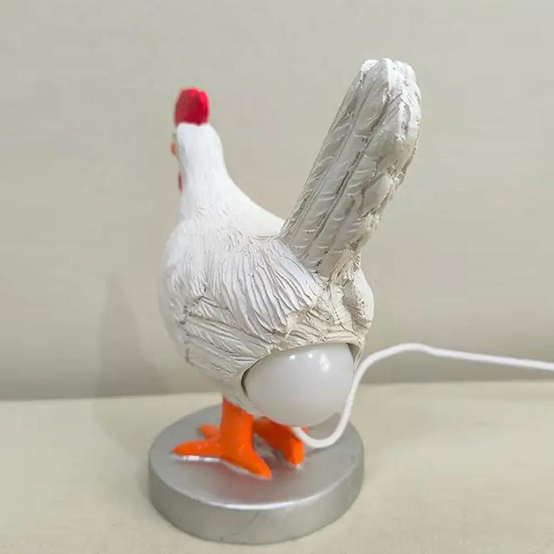 Dekorativa nattlampor Simulerade djur Heminredning Party Carnival Chicken Lamp Ornaments