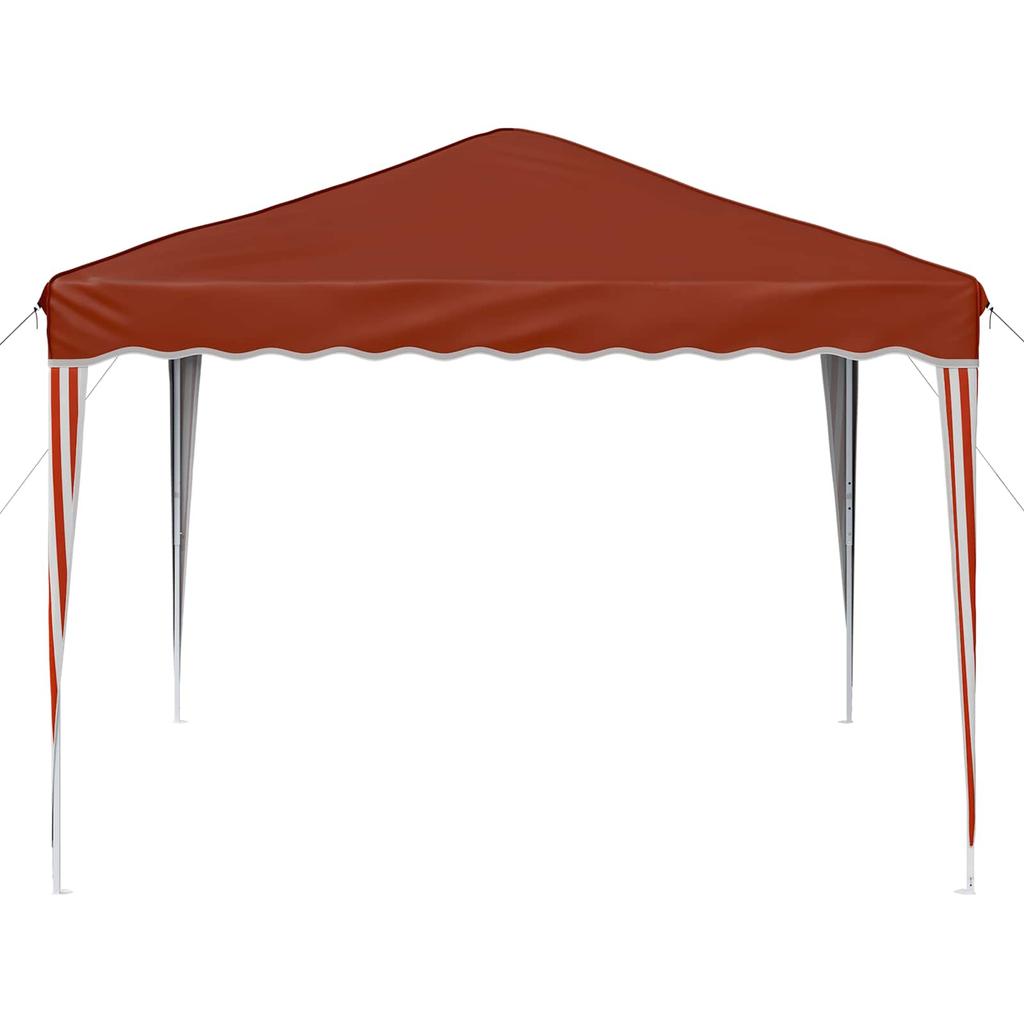 Pop Up Party Tent 288 X 288 X 245 Cm Terracotta Oxford Fabric