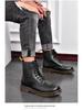 Men's Large-Size European Style Two-Layer Cowhide Martin Boots for Workwear and Casual Wear