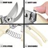 1pc/2pcs Garden Pruning Shears Set Sharp Blades For Cutting Flowers, Trimming Plants, Bonsai & Fruits Picking