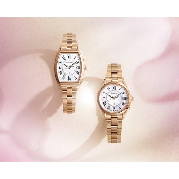 Seiko SSQW046 (LUKIA Essential Collection Солнечная радиоуправляемая металлическая группа для женщин) тонно Смотреть