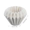 50-Count Basket-Style Paper Coffee Filters, 45mm Diameter, for 1-4 Cups, Original Wave-Shaped Filters, Disposable Paper Coffee Filters, Home Basket Co